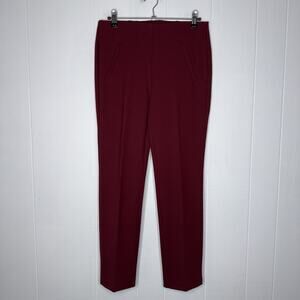Chico’s Women’s Juliet Ankle Pants Burgundy Size 00, 2
